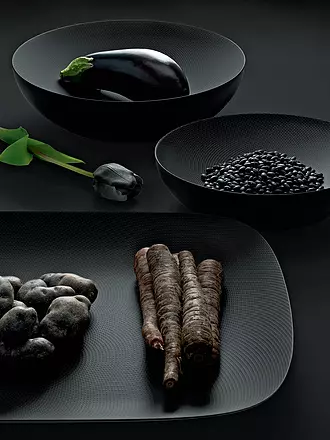 ALESSI | Schale Double Stahl 32cm Schwarz | 